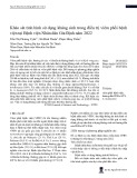 Khảo sát tình hình sử dụng kháng sinh trong điều trị viêm phổi bệnh viện tại Bệnh viện Nhân dân Gia Định năm 2022