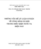 Công bằng xã hội với những vấn đề lý luận cơ bản trong điều kiện nước ta hiện nay: Phần 1