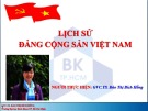 Bài giảng Lịch sử Đảng Cộng sản Việt Nam: Chương 1 - GVC. TS. Đào Thị Bích Hồng