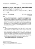 Đặc điểm các bó chất trắng trong não bệnh nhân Alzheimer trên cộng hưởng từ sức căng khuếch tán