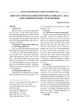 Khảo sát u trung mạc màng phổi trong 10 năm (2013 - 2023) tại BV. Phạm Ngọc Thạch - TP. Hồ Chí Minh