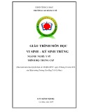 Giáo trình Vi sinh - ký sinh trùng (Ngành: Y sỹ - Trình độ: Trung cấp) - Trường Cao đẳng Y tế Cà Mau