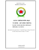 Giáo trình Vi sinh - ký sinh trùng (Ngành: Hộ sinh - Trình độ: Cao đẳng) - Trường Cao đẳng Y tế Cà Mau