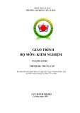 Giáo trình Kiểm nghiệm thuốc (Ngành: Dược - Trình độ: Trung cấp) - Trường Cao đẳng Y tế Cà Mau