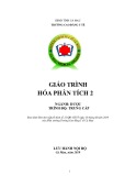 Giáo trình Hóa phân tích 2 (Ngành: Dược - Trình độ: Trung cấp) - Trường Cao đẳng Y tế Cà Mau