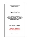 Luận văn Thạc sĩ Kinh tế: Quản lý rủi ro tín dụng tại Ngân hàng thương mại cổ phần Ngoại thương Việt Nam chi nhánh Quảng Ngãi