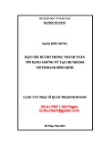 Luận văn Thạc sĩ Quản trị kinh doanh: Hạn chế rủi ro trong thanh toán tín dụng chứng từ tại chi nhánh Vietinbank Bình Định