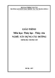 Giáo trình Thủy lực - Thủy văn (Nghề Xây dựng cầu đường – Trình độ trung cấp) – Trường CĐ GTVT Trung ương I