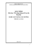 Giáo trình Thi công móng mố trụ cầu lắp ghép (Nghề Xây dựng cầu đường – Trình độ cao đẳng) – Trường CĐ GTVT Trung ương I