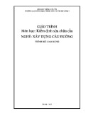 Giáo trình Kiểm định sửa chữa cầu (Nghề Xây dựng cầu đường – Trình độ cao đẳng) – Trường CĐ GTVT Trung ương I