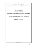 Giáo trình Thí nghiệm vật liệu xây dựng (Nghề Xây dựng cầu đường – Trình độ cao đẳng) – Trường CĐ GTVT Trung ương I