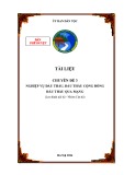 Tài liệu chuyên đề 3: Nghiệp vụ đấu thầu, đấu thầu cộng đồng đấu thầu qua mạng (Lưu hành nội bộ - Nhóm Cán bộ)