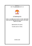 Đề án tốt nghiệp: Nâng cao hiệu quả quản lý thu thuế đối với tài sản trên địa bàn huyện Tân Châu, tỉnh Tây Ninh