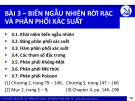 Bài giảng Lý thuyết xác suất và thống kê toán - Bài 3: Biến ngẫu nhiên rời rạc và phân phối xác suất