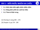 Bài giảng Lý thuyết xác suất và thống kê toán - Bài 5: Biến ngẫu nhiên hai chiều