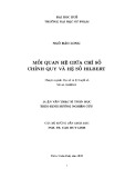 Luận văn Thạc sĩ Toán học: Mối quan hệ giữa chỉ số chính quy và hệ số Hilbert