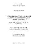 Luận văn Thạc sĩ Toán học: Vành giao hoán mà các Iđêan là tổng trực tiếp của các môđun Cyclic