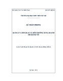 Luận văn Thạc sĩ Quản lý đô thị và công trình: Quản lý cảnh quan và môi trường xung quanh hồ Giảng Võ