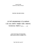 Luận văn Thạc sĩ Toán học: Cơ sở Groebner của iđêan các đa thức triệt tiêu trong vành đa thức Zn(x1,...,xn)