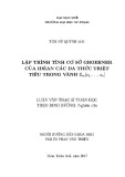 Luận văn Thạc sĩ Toán học: Lập trình tính cơ sở Groerbner của Iđêan các đa thức triệt tiêu trong vành Zm(x1,...,xn)