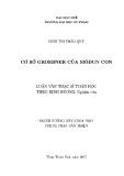 Luận văn Thạc sĩ Toán học: Cơ sở Groebner của môđun con