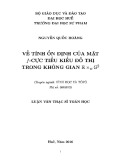 Luận văn Thạc sĩ Toán học: Về tính ổn định của mặt f-cục tiểu kiểu đồ thị trong không gian Rxw G2