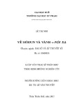 Luận văn Thạc sĩ Toán học:  Về môđun và vành N-nội xạ