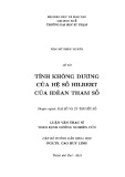 Luận văn Thạc sĩ Toán học: Tính không dương của hệ số Hilbert của Iđêan tham số