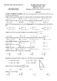 Đề thi giữa học kì 1 môn Toán lớp 9 năm 2024-2025 có đáp án - Trường THCS Quang Trung, Núi Thành