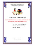 Sáng kiến kinh nghiệm Mầm non: Một số biện pháp nâng cao chất lượng bữa ăn để đảm bảo sức khỏe cho trẻ Mầm non