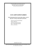 Sáng kiến kinh nghiệm Mầm non: Một số giải pháp giáo dục kĩ năng tự lập, tự phục vụ cho trẻ mẫu giáo 3-4 tuổi tại trường mầm non Kim Hoa