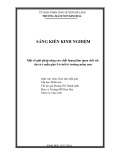 Sáng kiến kinh nghiệm Mầm non: Một số giải pháp nâng cao chất lượng làm quen chữ cái cho trẻ mẫu giáo 5-6 tuổi ở trường mầm non