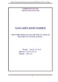 Sáng kiến kinh nghiệm Mầm non: Một số biện pháp giáo dục trẻ tích cực tham gia hoạt động vận động lứa tuổi 24-36 tháng