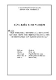 Sáng kiến kinh nghiệm Mầm non: Một số biện pháp tham mưu xây dựng cơ sở vật chất - trang thiết bị hoàn thành các tiêu chí trường mầm non đạt chuẩn Quốc gia