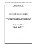 Sáng kiến kinh nghiệm Mầm non: Một số biện pháp giúp trẻ 24 – 36 tháng tuổi biết nhận biết phân biệt ba màu xanh, đỏ, vàng