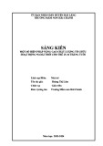 Sáng kiến kinh nghiệm Mầm non: Một số biện pháp nâng cao chất lượng tổ chức hoạt động ngoài trời cho trẻ 25-36 tháng tuổi tại Trường Mầm non Hải Chánh