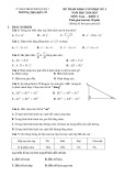 Đề thi học kì 1 môn Toán lớp 8 năm 2024-2025 có đáp án - Trường THCS Bàn Cờ, Quận 3 (Đề tham khảo)