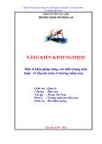 Sáng kiến kinh nghiệm Mầm non: Một số biện pháp nâng cao chất lượng sinh hoạt tổ chuyên môn ở trường mầm non