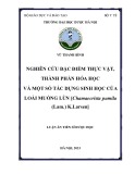 Luận án Tiến sĩ Dược học: Nghiên cứu đặc điểm thực vật, thành phần hóa học và một số tác dụng sinh học của loài Muồng lùn [Chamaecrista pumila(Lam.) K.Larsen]