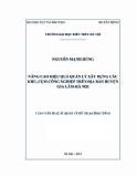 Luận văn Thạc sĩ Quản lý đô thị và công trình: Nâng cao hiệu quả quản lý xây dựng các khu, cụm công nghiệp trên địa bàn huyện Gia Lâm - Hà Nội