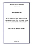 Luận văn Thạc sĩ  Quản lý kinh tế: Năng lực quản lý của lãnh đạo các chi nhánh trực thuộc Công ty trách nhiệm hữu hạn một thành viên Khai thác công trình thuỷ lợi tỉnh Đắk Nông