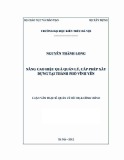 Luận văn Thạc sĩ Quản lý đô thị và công trình: Nâng cao hiệu quả quản lý, cấp phép xây dựng tại thành phố Vĩnh Yên