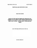 Luận văn Thạc sĩ Quản lý đô thị và công trình: Quản lý xây dựng theo quy hoạch các không gian công cộng trong khu đô thị mới Vạn Tường - Dung Quất tỉnh Quảng Ngãi