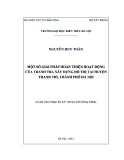 Luận văn Thạc sĩ Quản lý đô thị và công trình: Một số giải pháp hoàn thiện hoạt động của thanh tra xây dựng đô thị tại huyện Thanh Trì, thành phố Hà Nội