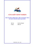 Sáng kiến kinh nghiệm Mầm non: Một số kinh nghiệm thực hiện tốt phong trào xây dựng trường học hạnh phúc năm 2019-2020