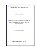 Luận án Tiến sĩ Y học: Nghiên cứu giải phẫu học ứng dụng điều trị gãy 3 – 4 mảnh đầu trên xương cánh tay bằng nẹp khóa