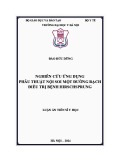 Luận án Tiến sĩ Y học: Nghiên cứu ứng dụng phẫu thuật nội soi một đường rạch điều trị bệnh Hirschsprung