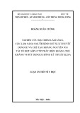 Luận án Tiến sĩ Y học: Nghiên cứu đặc điểm lâm sàng, cận lâm sàng người bệnh sốt xuất huyết Dengue và chế tạo kháng nguyên NS1 tái tổ hợp gộp 4 týp phát hiện kháng thể kháng vi rút Dengue bằng kỹ thuật ELISA