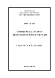 Luận án Tiến sĩ Luật học: Giới hạn xét xử sơ thẩm trong tố tụng hình sự Việt Nam