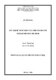 Tóm tắt Luận án Tiến sĩ Tâm lý học: Sức khỏe tâm thần của trẻ em mồ côi thành phố Hồ Chí Minh